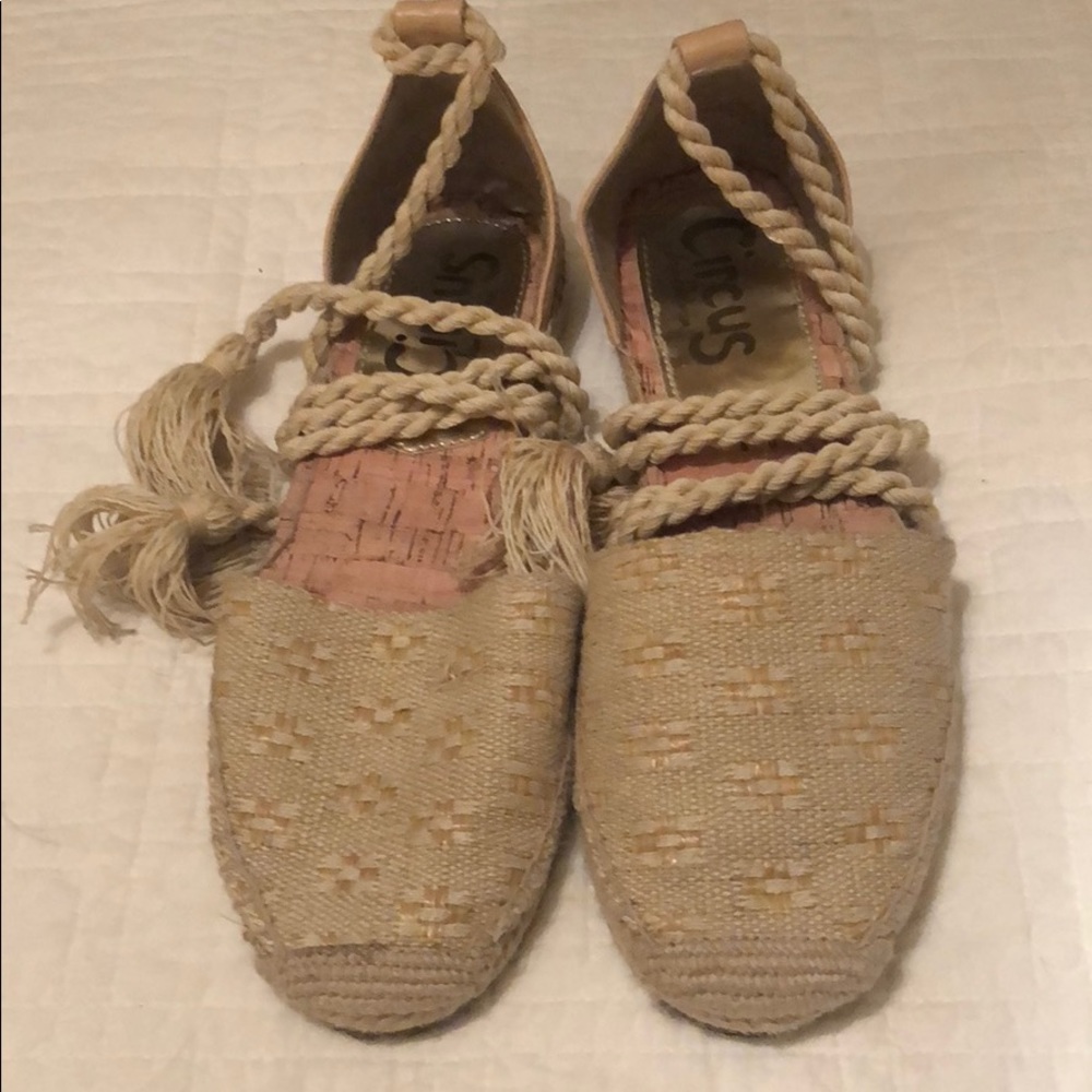 Sam Edelman circus taupe espadrilles